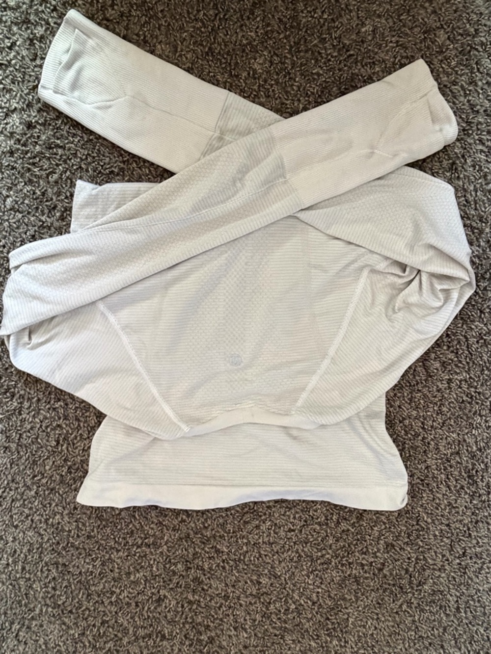 lululemon athletica Long Sleeve Top in Light Beige/Cream